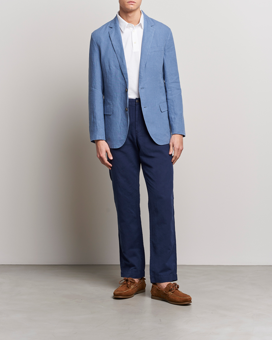Homme | Pantalons | Polo Ralph Lauren | Cotton/Linen Bedford Chinos Newport Navy