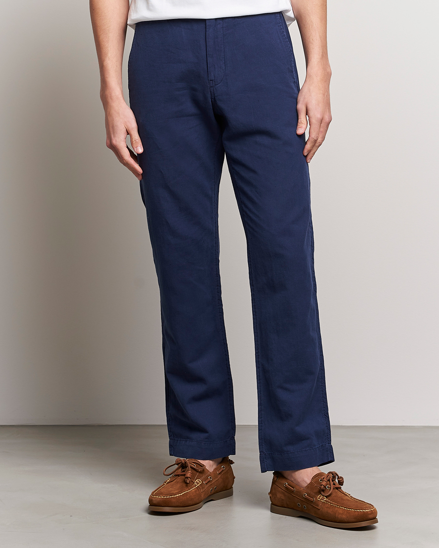 Homme | Pantalons | Polo Ralph Lauren | Cotton/Linen Bedford Chinos Newport Navy