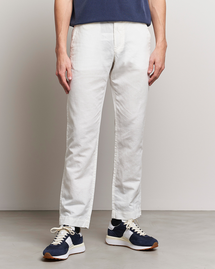 Homme | Pantalons | Polo Ralph Lauren | Cotton/Linen Bedford Chinos Deckwash White