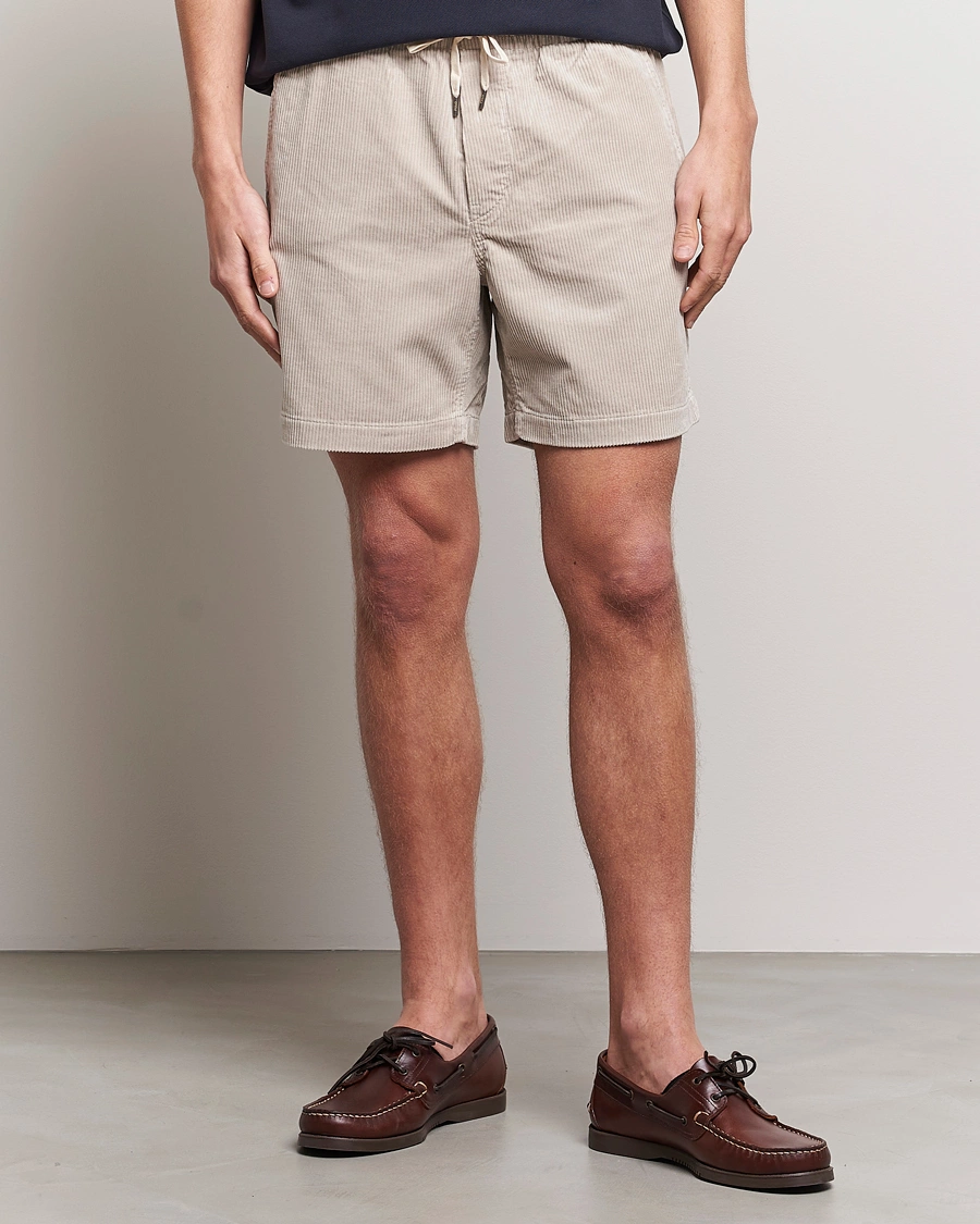 Men | Clothing | Polo Ralph Lauren | Prepster Corduroy Drawstring Shorts Khaki Stone