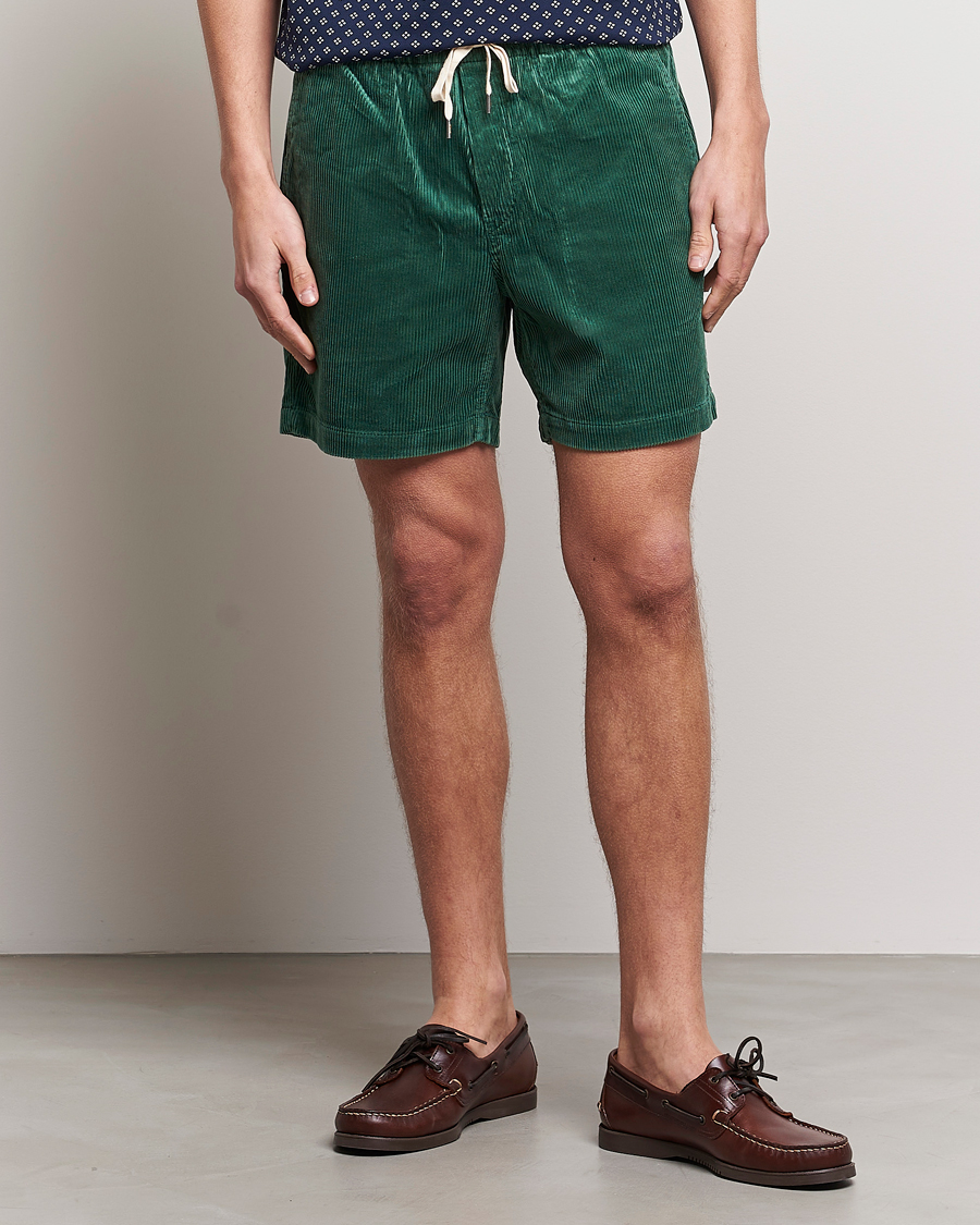 Homme |  | Polo Ralph Lauren | Prepster Corduroy Drawstring Shorts Washed Forest