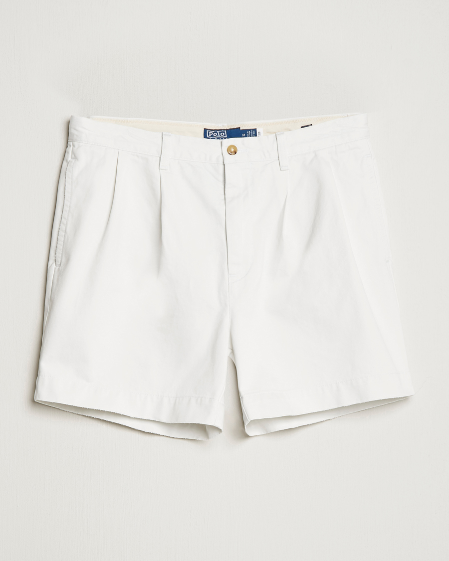 Homme | Shorts | Polo Ralph Lauren | Twill Pleated Regatta Shorts Deckwash White