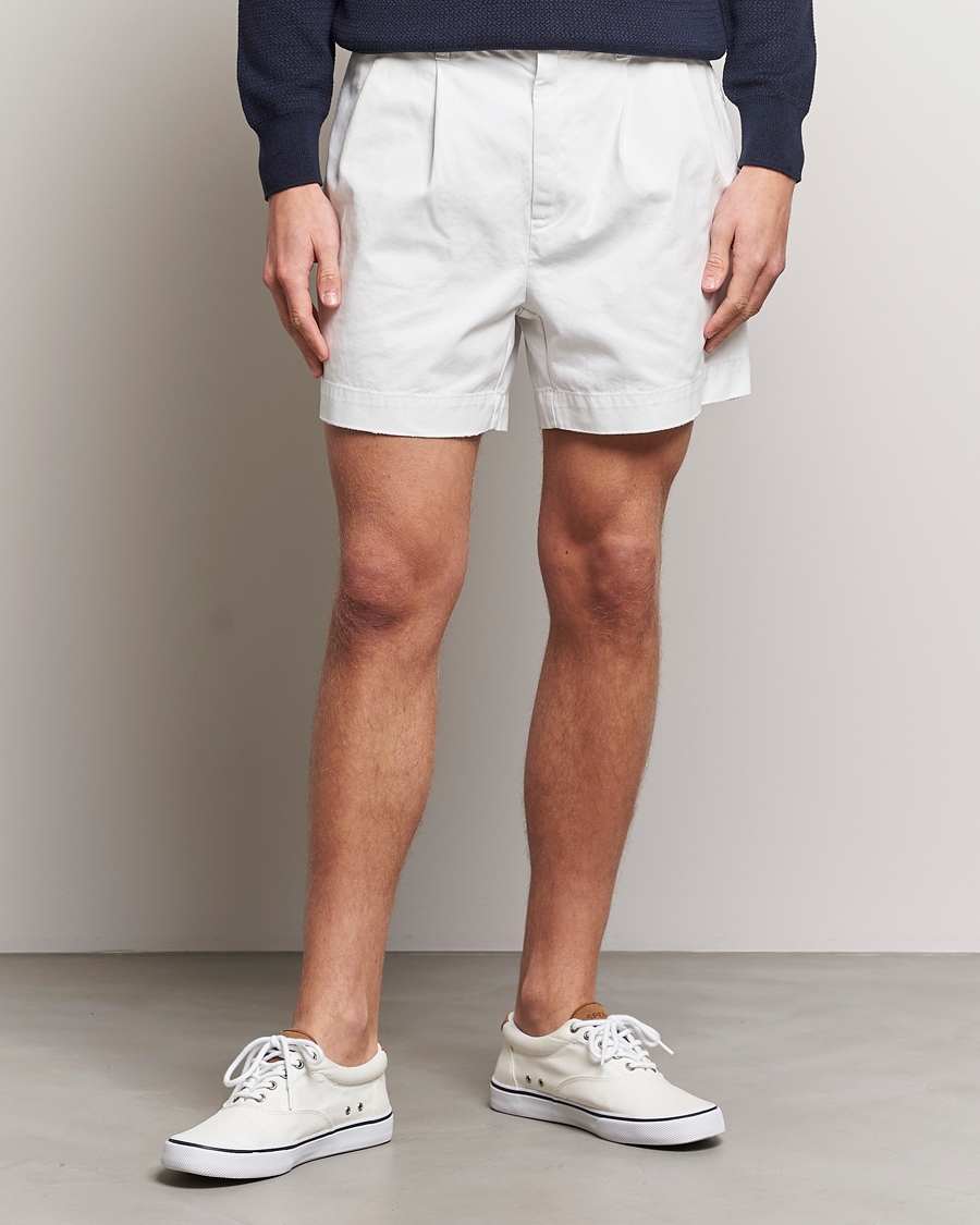 Homme | Shorts | Polo Ralph Lauren | Twill Pleated Regatta Shorts Deckwash White
