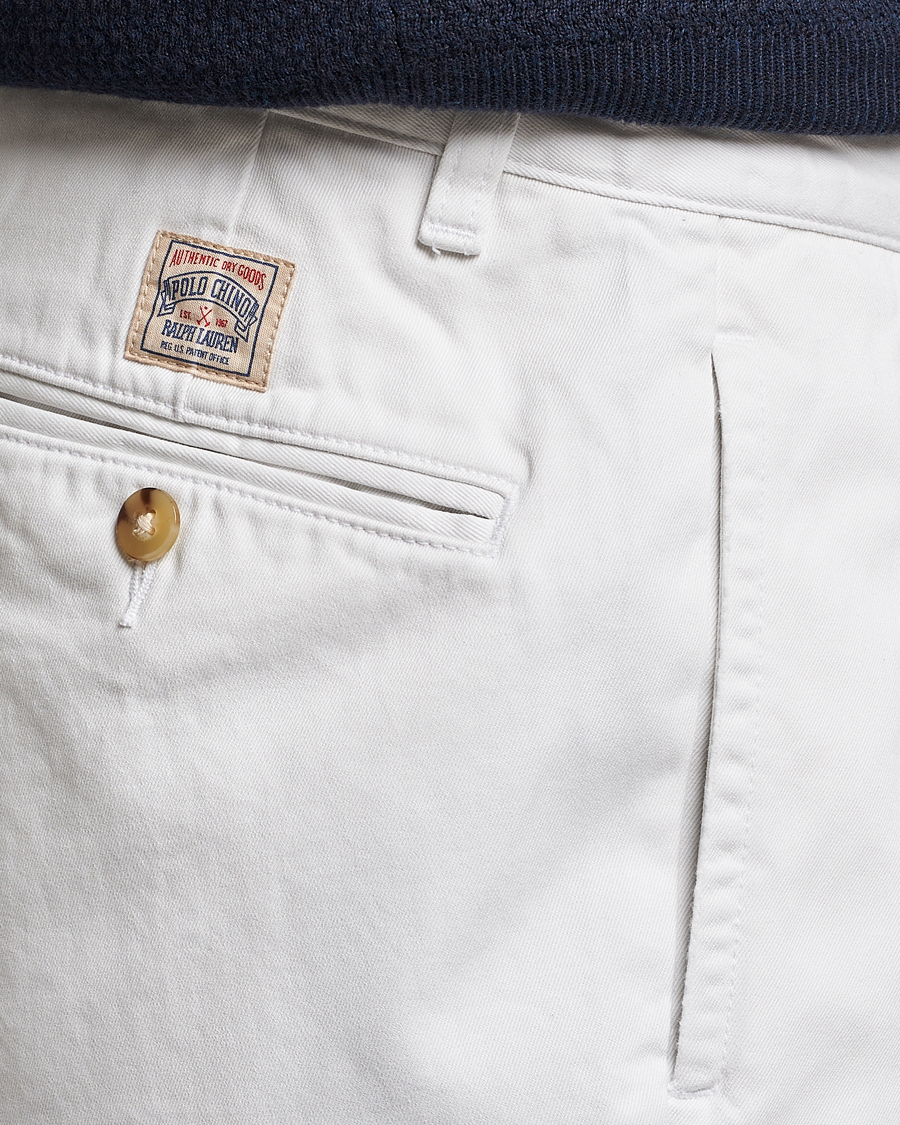 Homme | Shorts | Polo Ralph Lauren | Twill Pleated Regatta Shorts Deckwash White