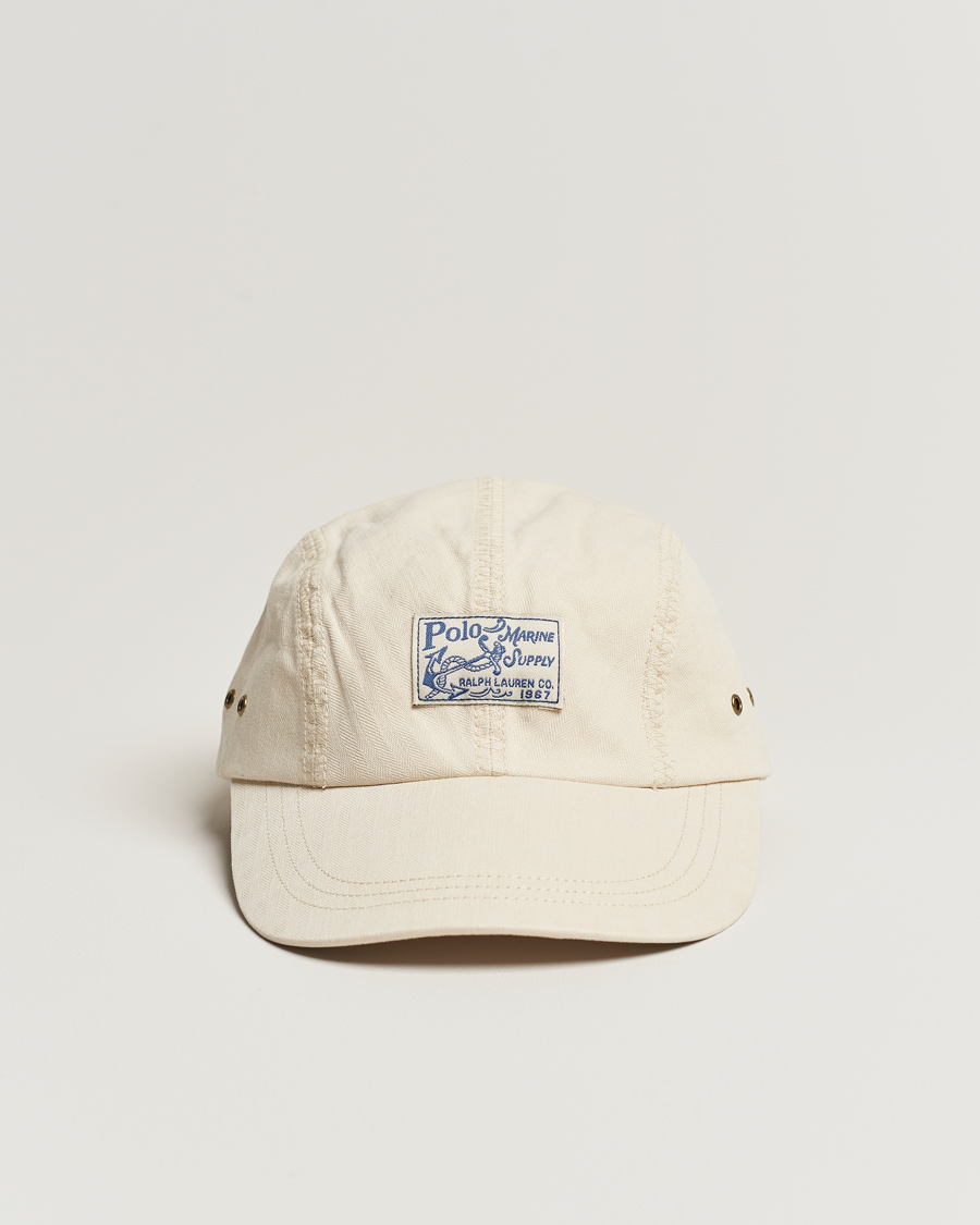 Homme | Polo Ralph Lauren 4 Panel Herringbone Twill Cap English Cream | Polo Ralph Lauren | 4 Panel Herringbone Twill Cap English Cream