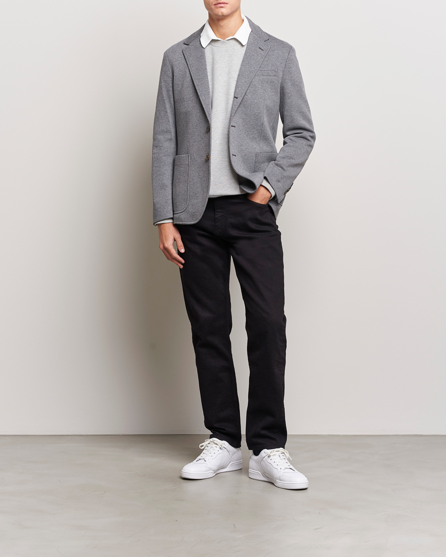 Homme | Blazers | Polo Ralph Lauren | Double Knit Jersey Blazer Medium Grey Heather