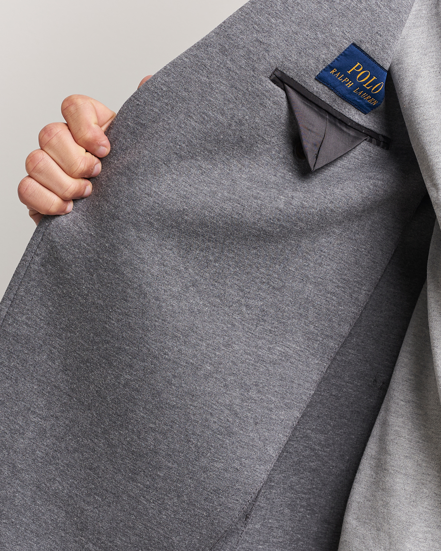 Homme | Blazers | Polo Ralph Lauren | Double Knit Jersey Blazer Medium Grey Heather