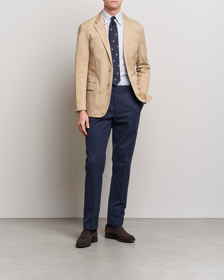 Homme | Pantalons | Polo Ralph Lauren | Cotton Stretch Trousers Nautical Ink