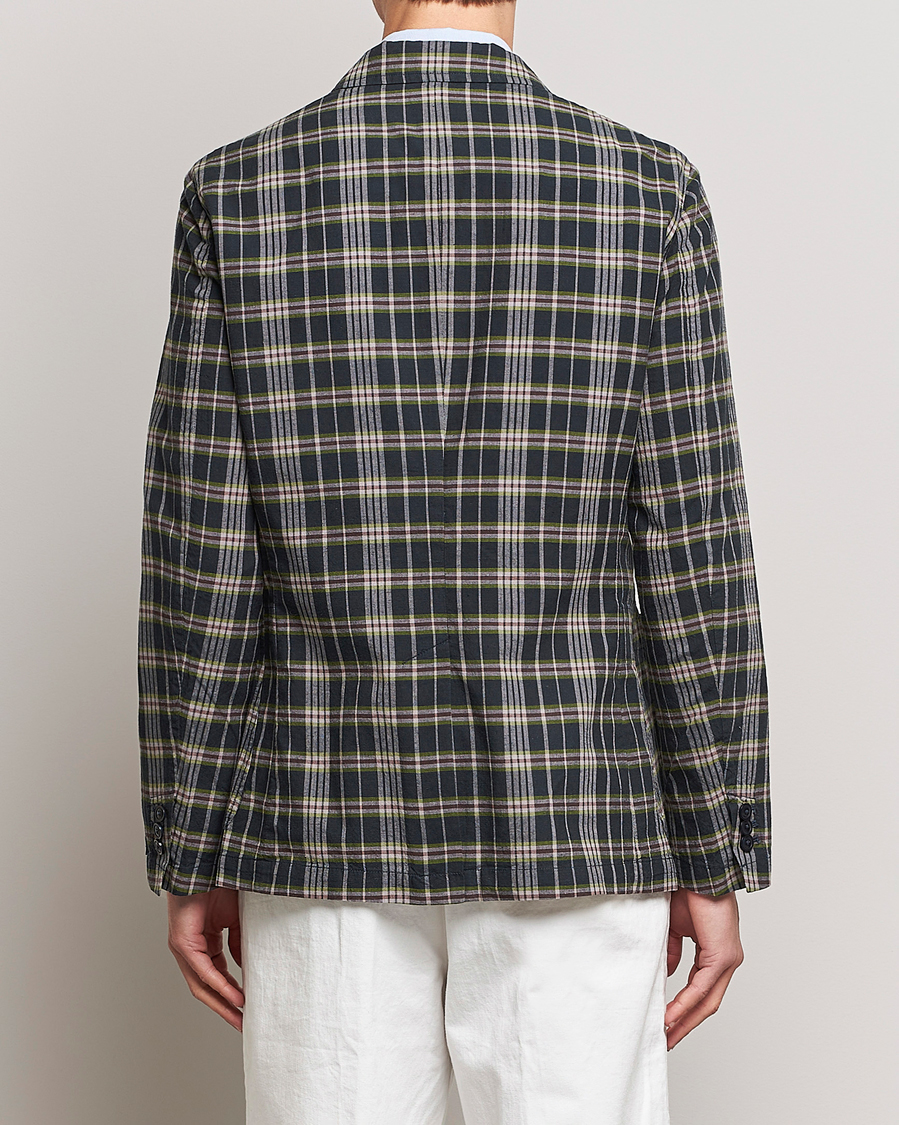 Homme | Blazers | Polo Ralph Lauren | Cotton Madras Checked Blazer Navy/Olive/Burgundy