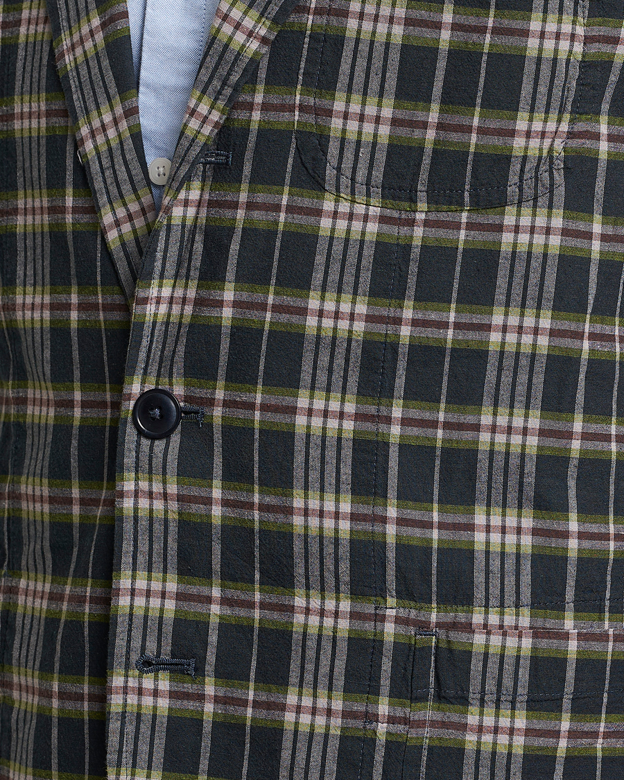 Homme | Blazers | Polo Ralph Lauren | Cotton Madras Checked Blazer Navy/Olive/Burgundy