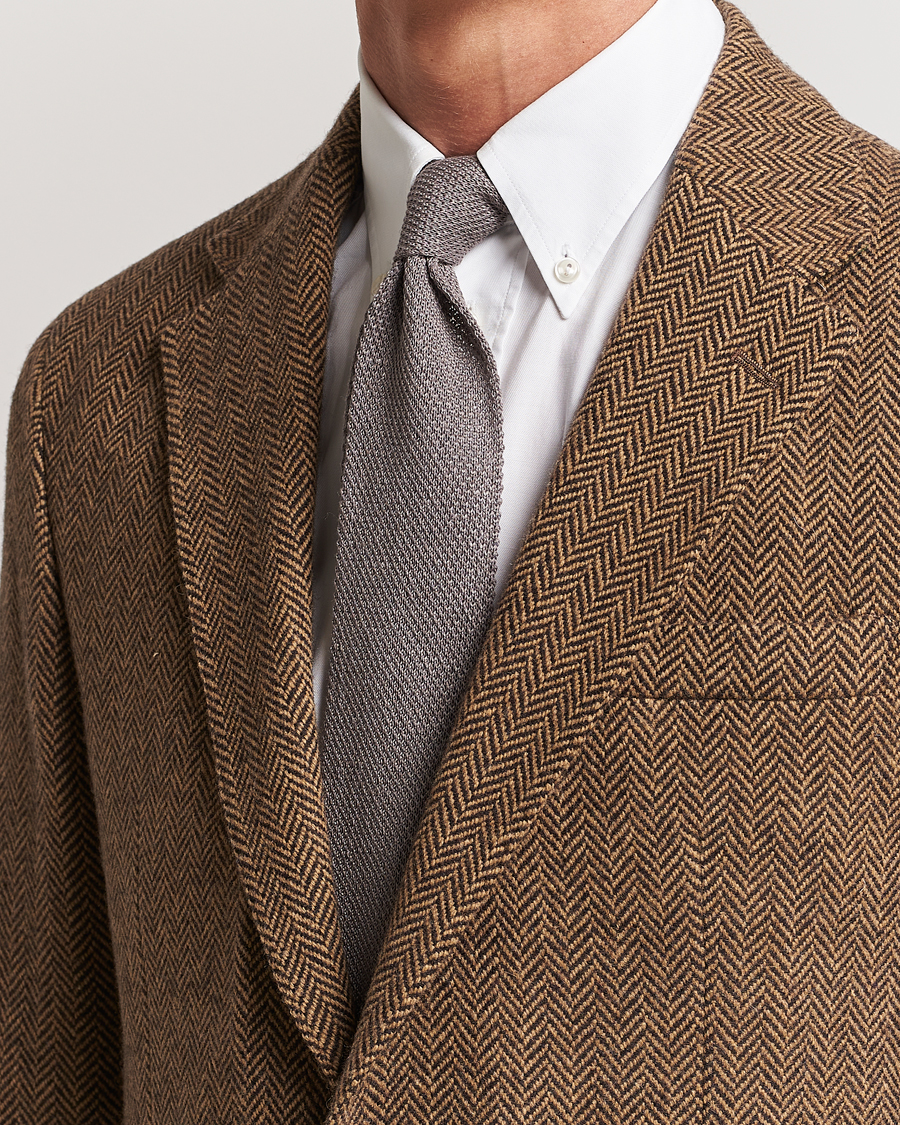 Homme |  | Polo Ralph Lauren | Linen Knitted Tie Grey