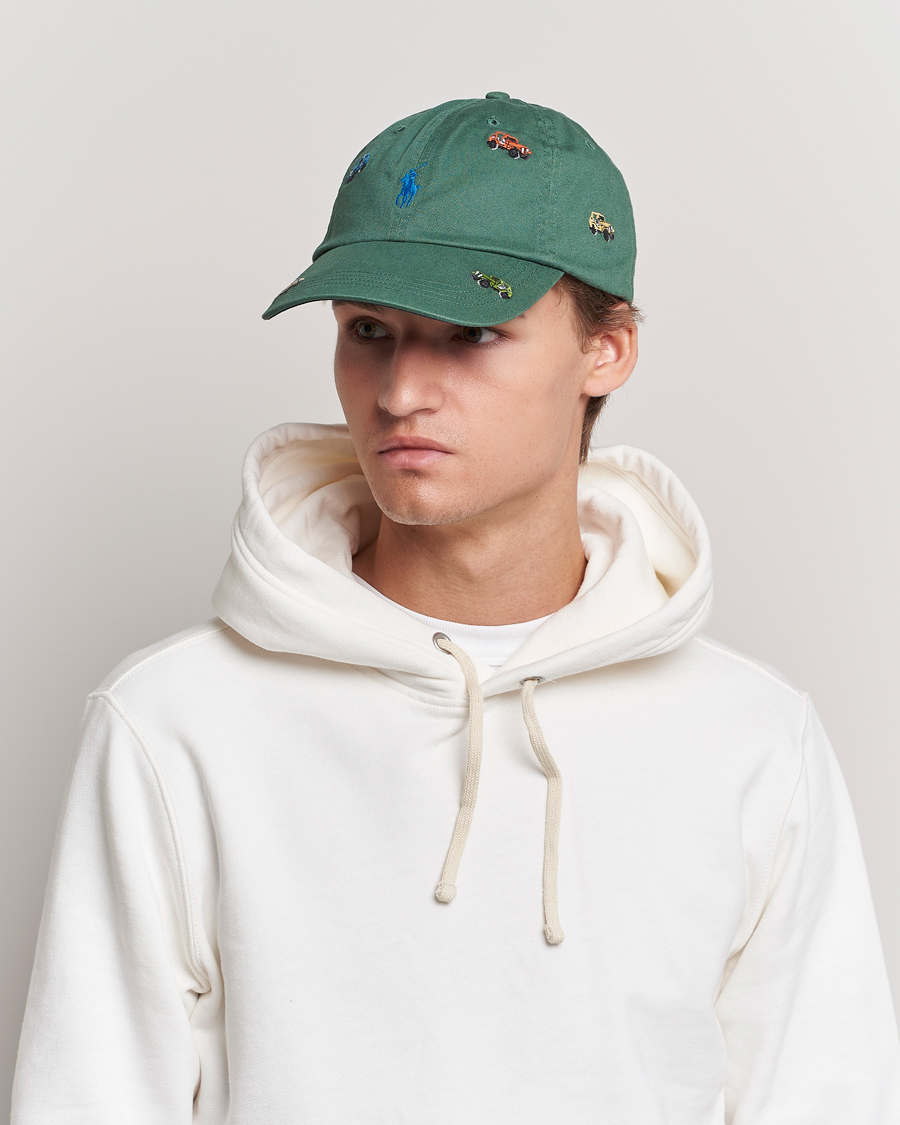 Homme |  | Polo Ralph Lauren | Twill Printed Jeeps Sports Cap Washed Forest