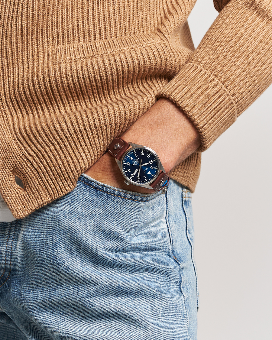 Homme | Timex Pan Am Waterbury Chronograph 42mm Blue Dial | Timex | Pan Am Waterbury Chronograph 42mm Blue Dial