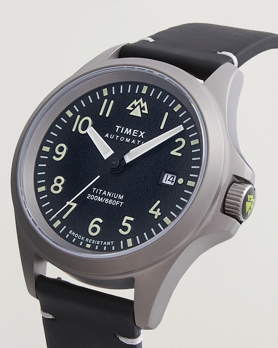 Homme | Timex Expedition North Automatic Titanium 41mm Black Dial | Timex | Expedition North Automatic Titanium 41mm Black Dial