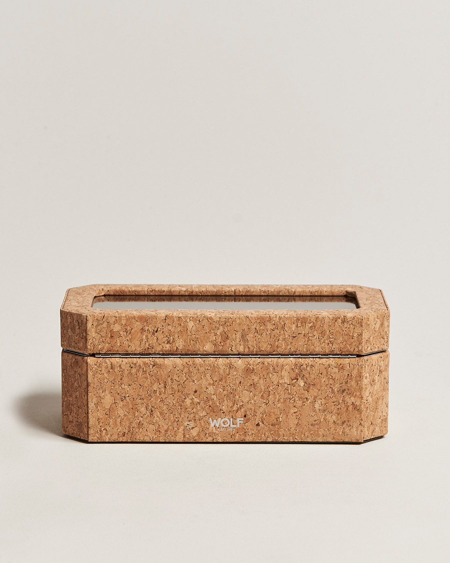 Homme | Boîtes montres et bijoux | WOLF | Cortica 4 Piece Watch Box Cork
