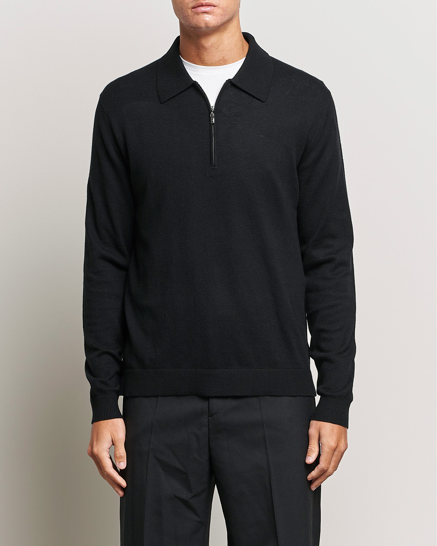 Homme | Pulls Et Tricots | Tiger of Sweden | Orbit Half Zip Merino Black