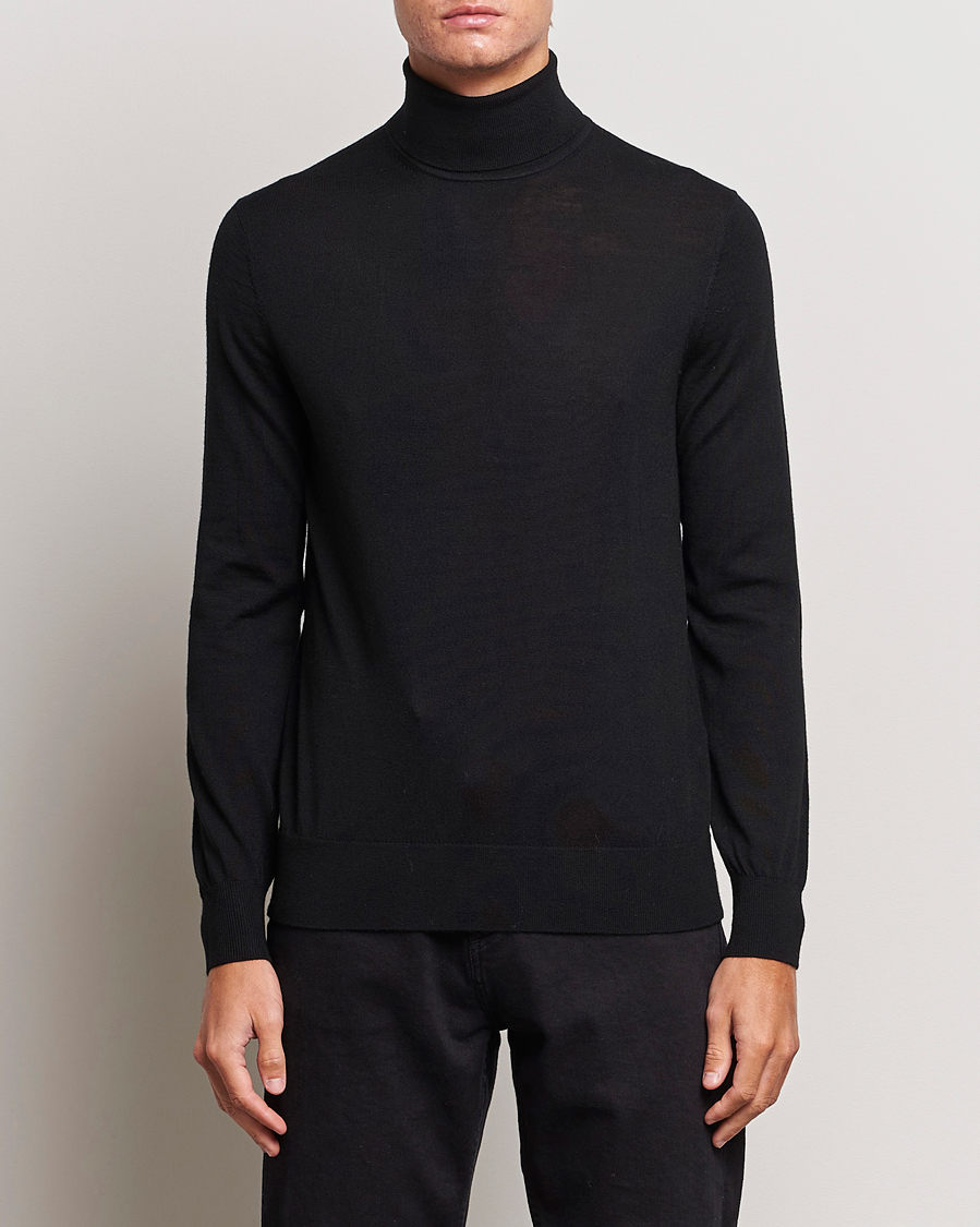 Homme | Pulls Et Tricots | Tiger of Sweden | Nevile Extra Fine Merino Polo Black