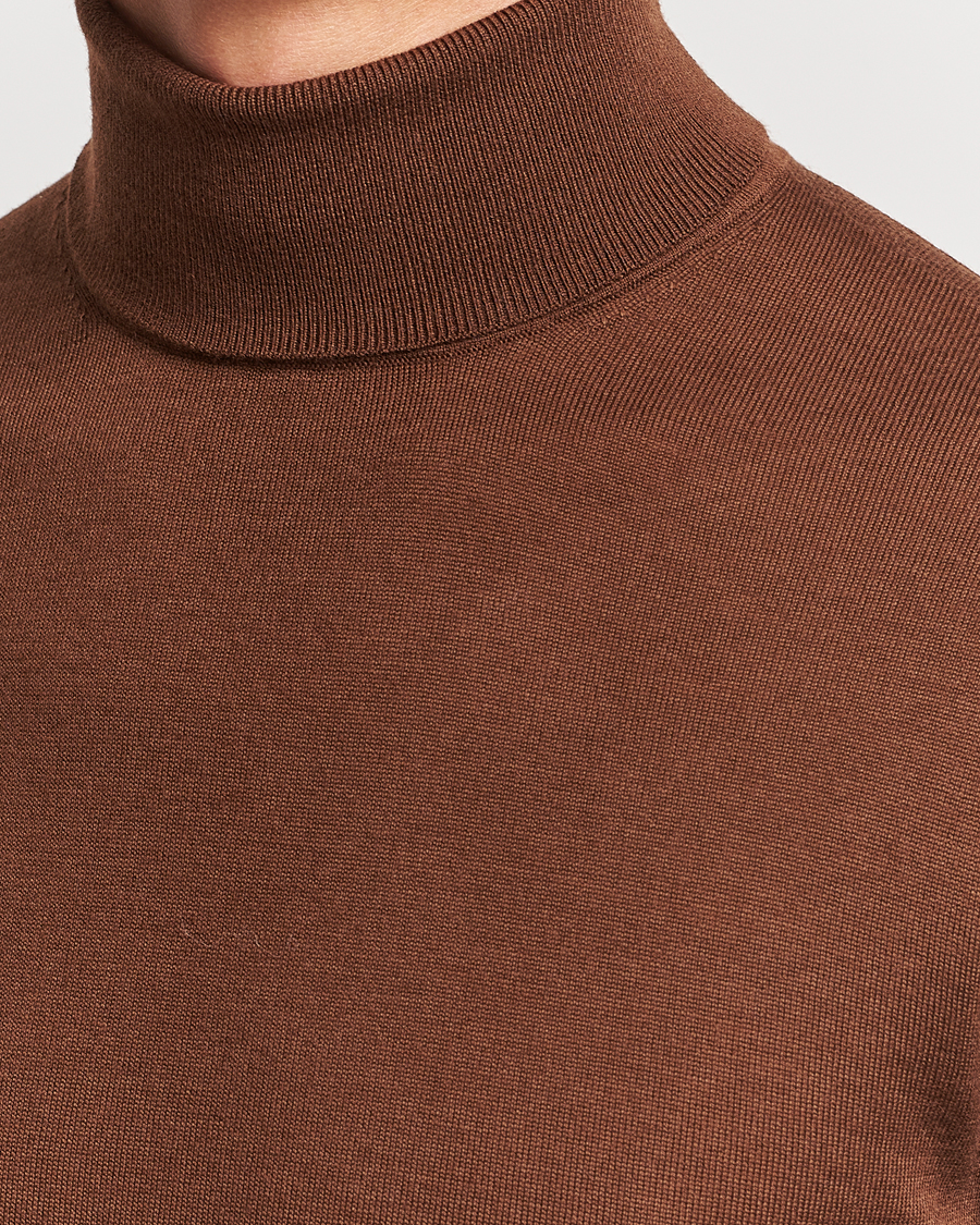 Homme | Pulls Et Tricots | Tiger of Sweden | Nevile Extra Fine Merino Polo Golden Copper
