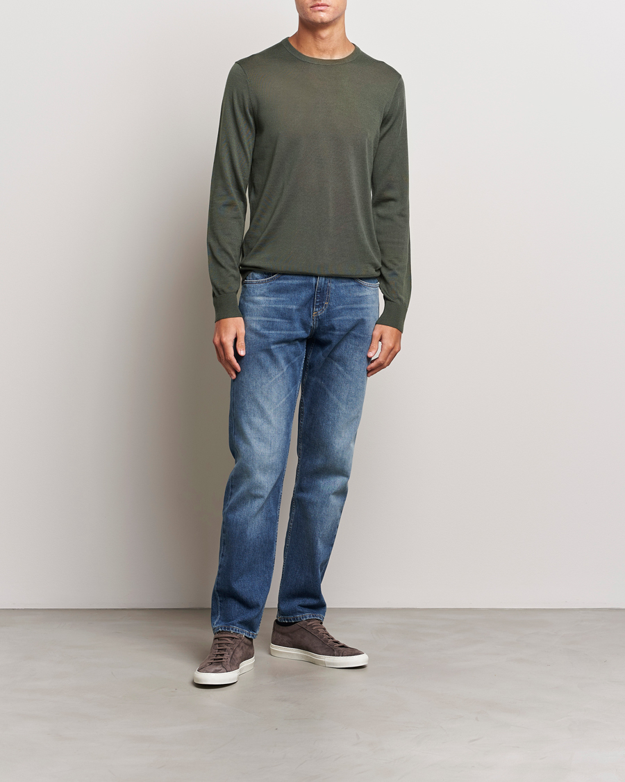 Homme | Pulls Et Tricots | Tiger of Sweden | Nichols Crew Neck Pullover Forest Green