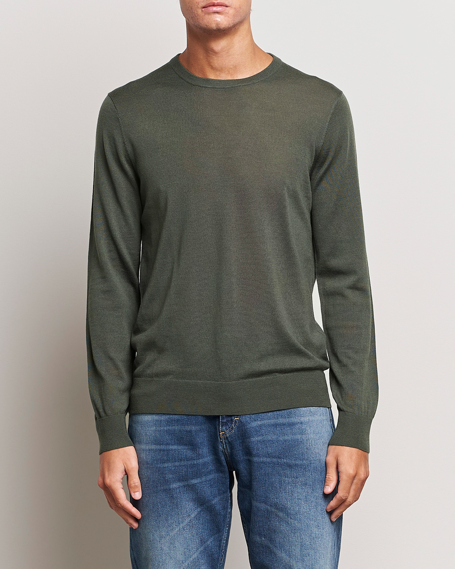 Homme | Pulls Et Tricots | Tiger of Sweden | Nichols Crew Neck Pullover Forest Green