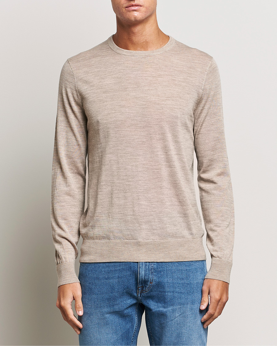 Homme | Pulls Et Tricots | Tiger of Sweden | Nichols Crew Neck Pullover Beige Melange