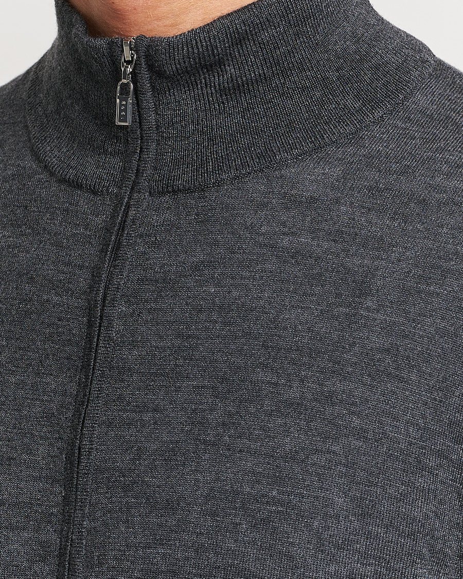 Homme | Pulls Et Tricots | Tiger of Sweden | Errol Merino Half Zip Grey