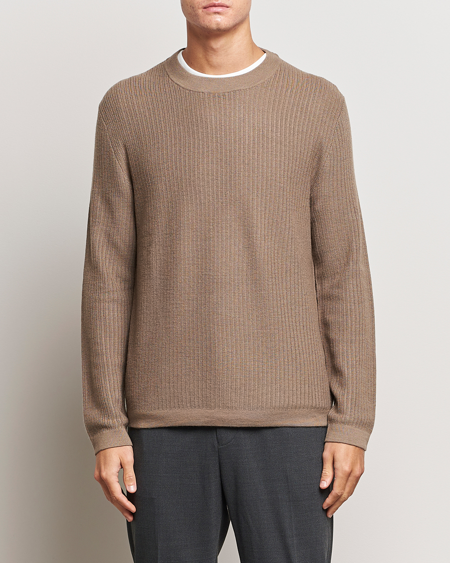 Homme | Pulls Et Tricots | Tiger of Sweden | Elssler Merino Pullover Olive Grey