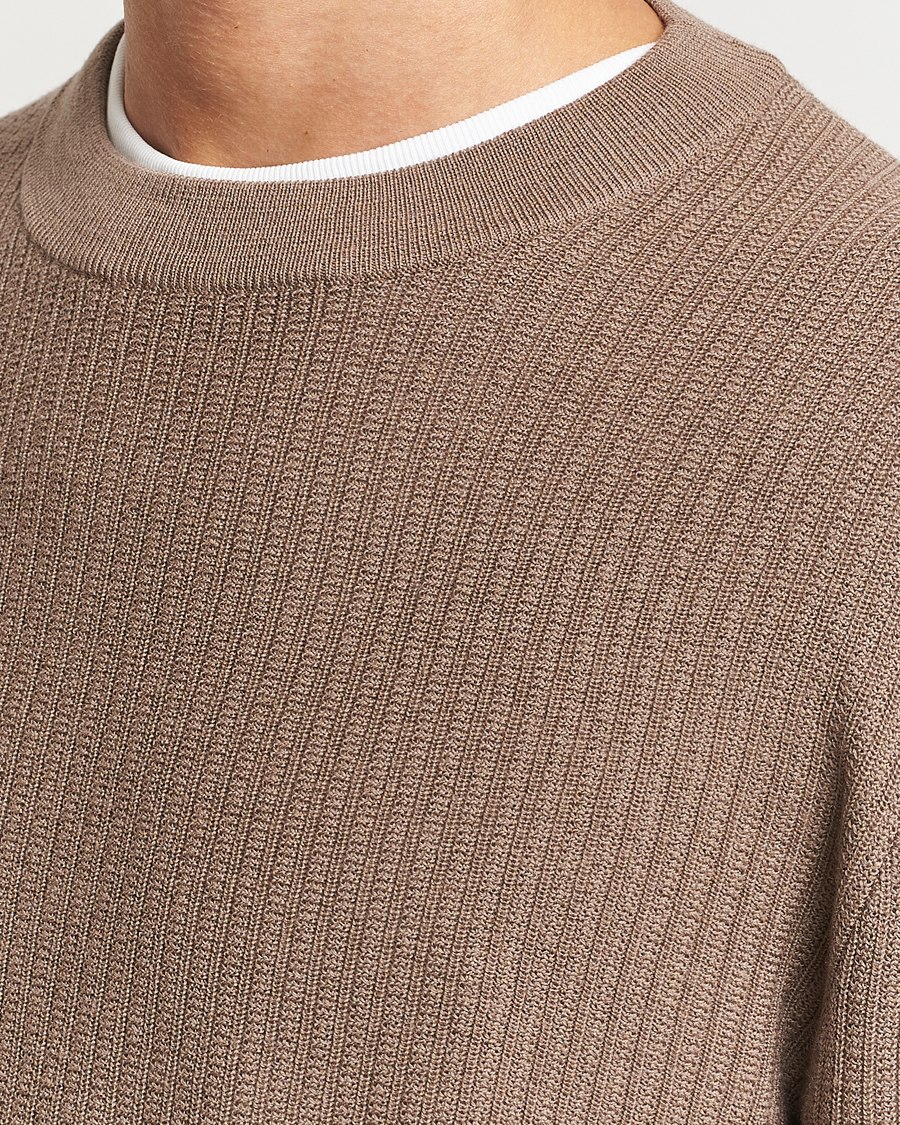 Homme | Pulls Et Tricots | Tiger of Sweden | Elssler Merino Pullover Olive Grey