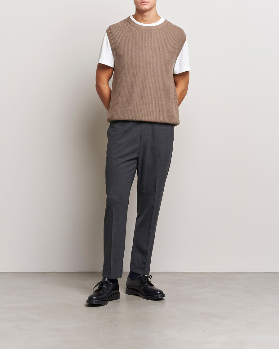 Homme | Pulls Et Tricots | Tiger of Sweden | Vessler Merino Vest Olive Grey