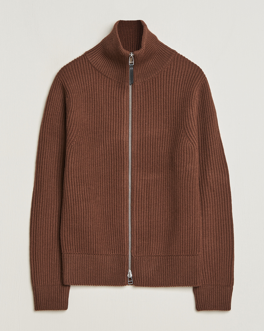 Homme | Pulls Et Tricots | Tiger of Sweden | Nyman Full Zip Golden Brown