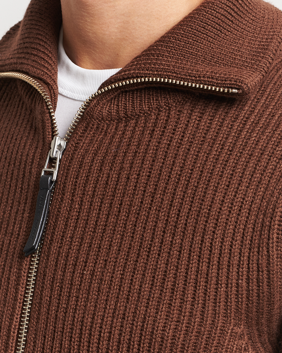 Homme | Pulls Et Tricots | Tiger of Sweden | Nyman Full Zip Golden Brown