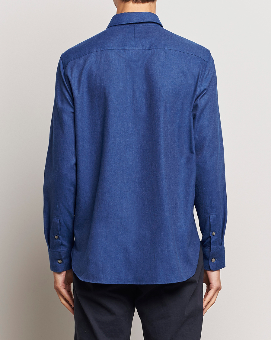 Homme | Chemises | Tiger of Sweden | Benjamin Flannel Shirt Blue Melange