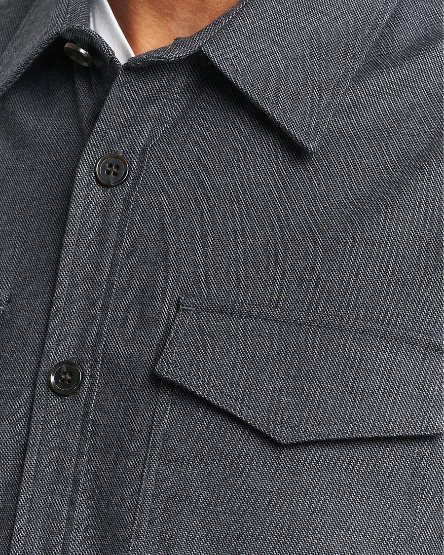 Homme | Chemises | Tiger of Sweden | Arnou Cotton Pocket Shirt Grey