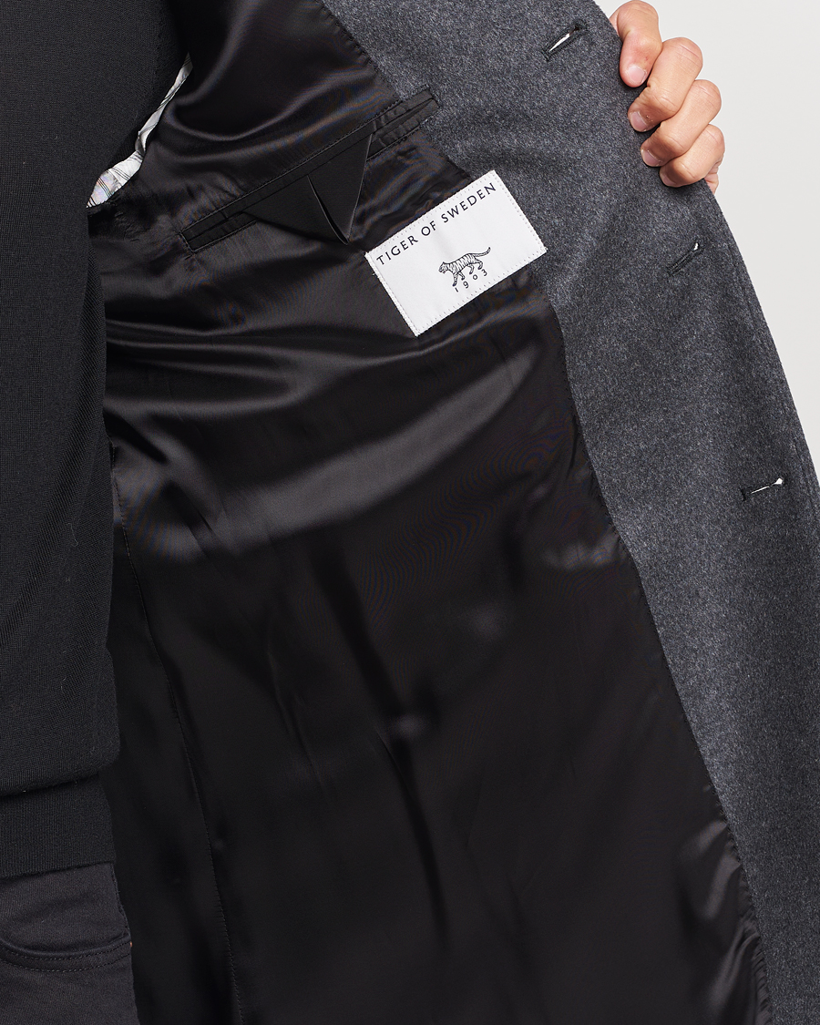 Homme | Manteaux Et Vestes | Tiger of Sweden | Cempsey Wool Coat Grey Melange