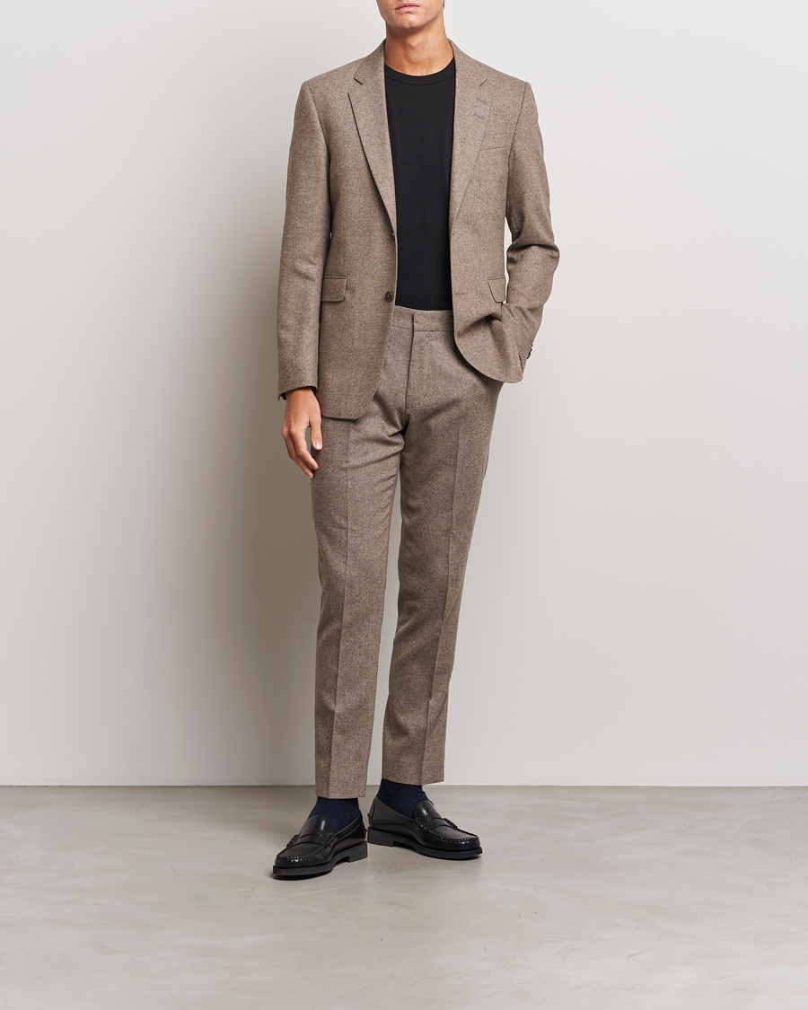 Homme | Blazers | Tiger of Sweden | Justin Brushed Wool Blazer Burlywood