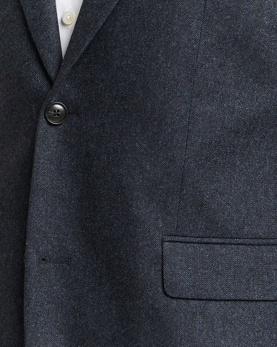 Homme | Blazers | Tiger of Sweden | Justin Brushed Wool Blazer Midnight Blue