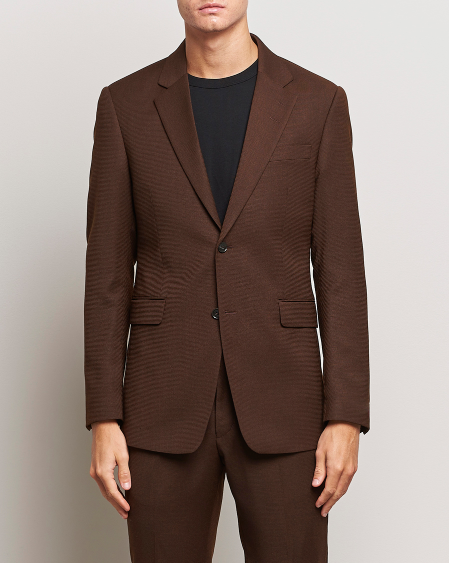 Homme | Blazers | Tiger of Sweden | Justinn Travel Structure Blazer Golden Brown