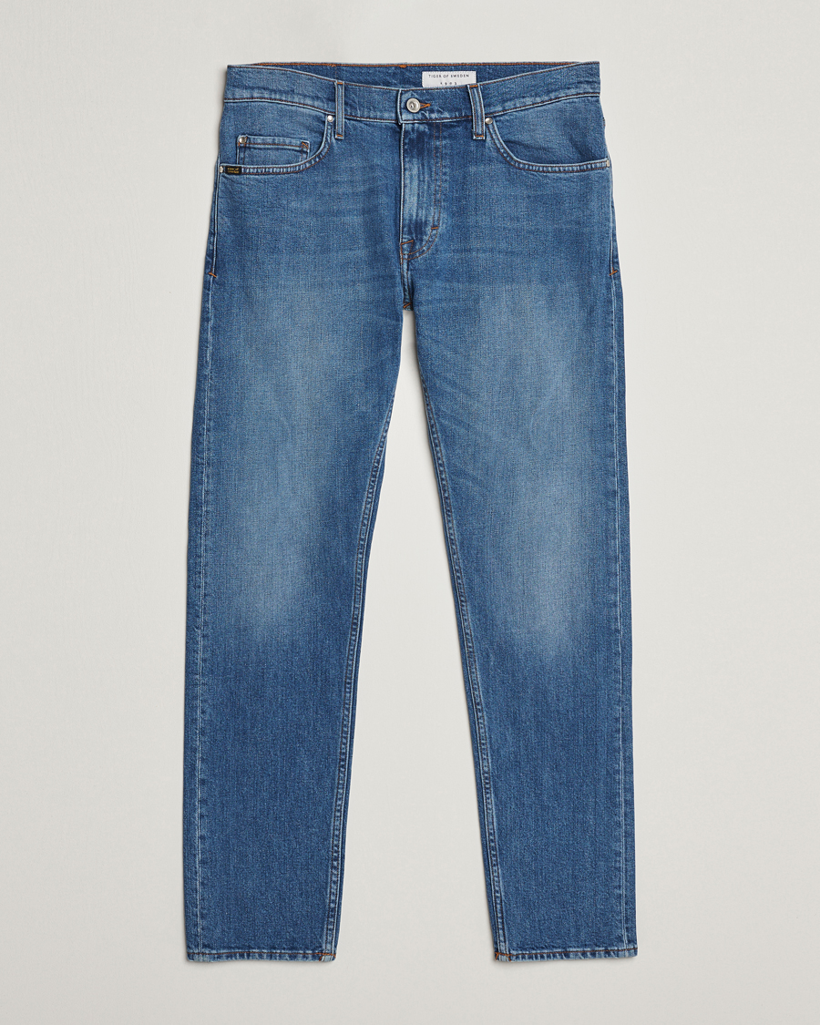Homme | Jeans | Tiger of Sweden | Pistolero Stretch Cotton Jeans Light Blue