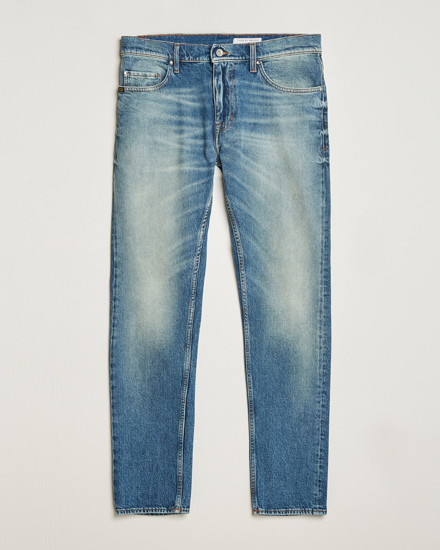 Homme | Jeans | Tiger of Sweden | Pistolero Stretch Cotton Jeans Light Blue