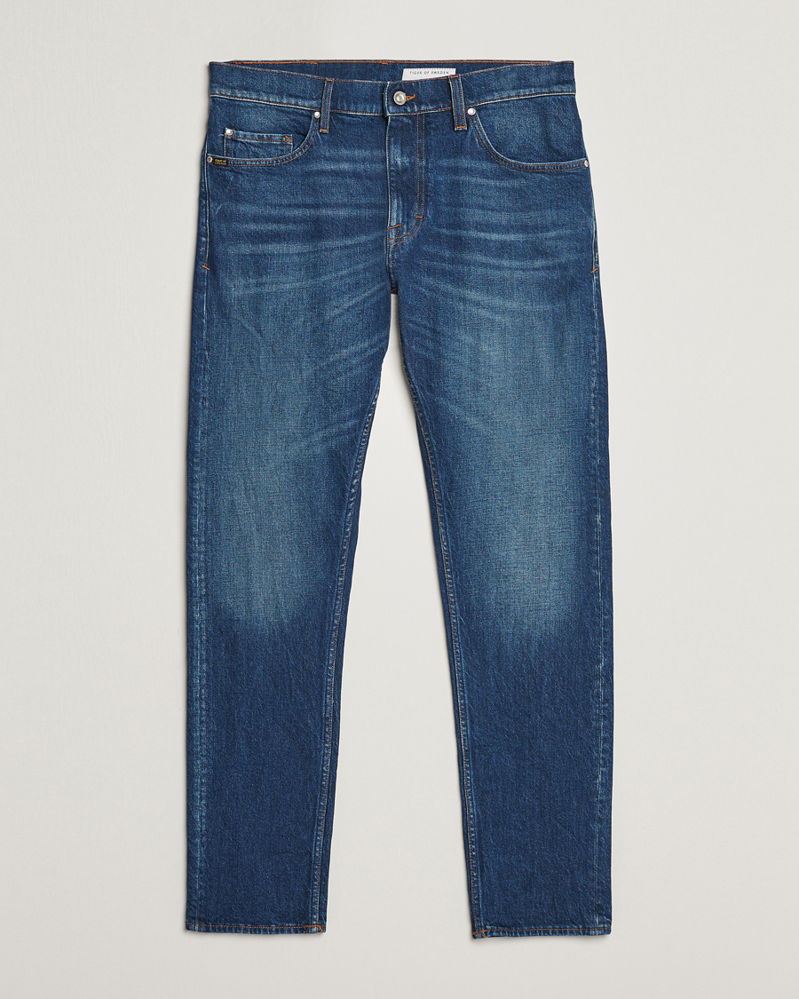 Homme | Jeans | Tiger of Sweden | Pistolero Stretch Cotton Jeans Dust Blue