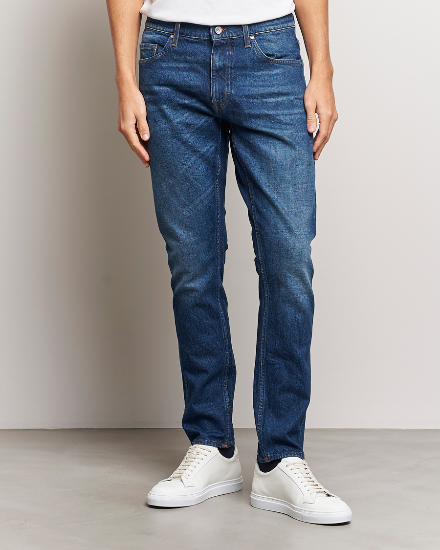 Homme | Jeans | Tiger of Sweden | Pistolero Stretch Cotton Jeans Dust Blue