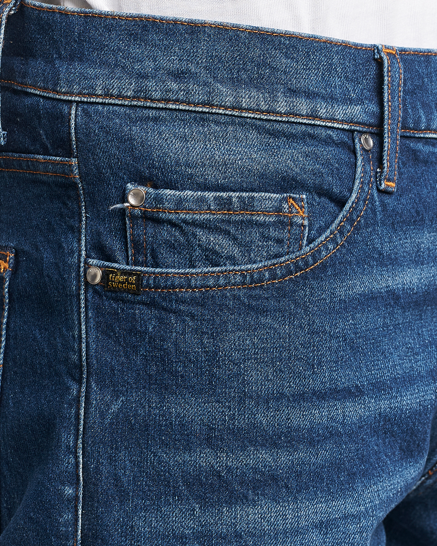 Homme | Jeans | Tiger of Sweden | Pistolero Stretch Cotton Jeans Dust Blue
