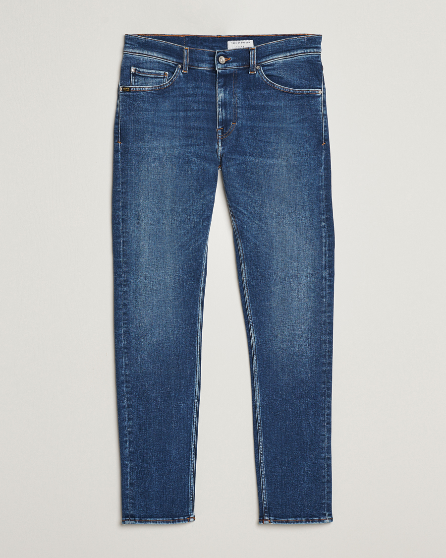 Homme | Jeans | Tiger of Sweden | Evolve Stretch Cotton Jeans Medium Blue