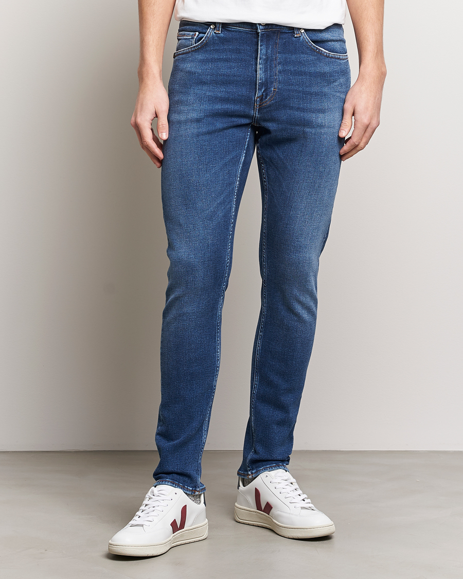 Homme | Jeans | Tiger of Sweden | Evolve Stretch Cotton Jeans Medium Blue