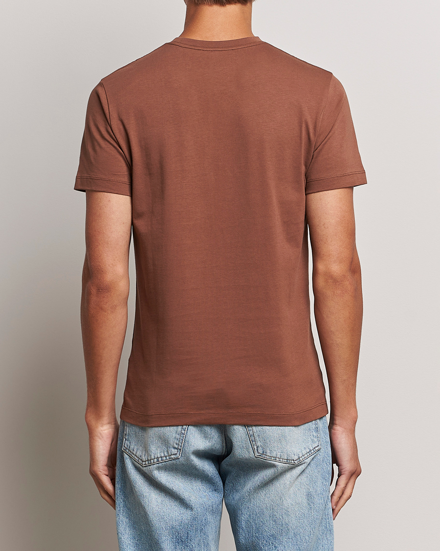 Homme | T-shirts | Tiger of Sweden | Dillan Crew Neck Logo T-Shirt Golden Copper