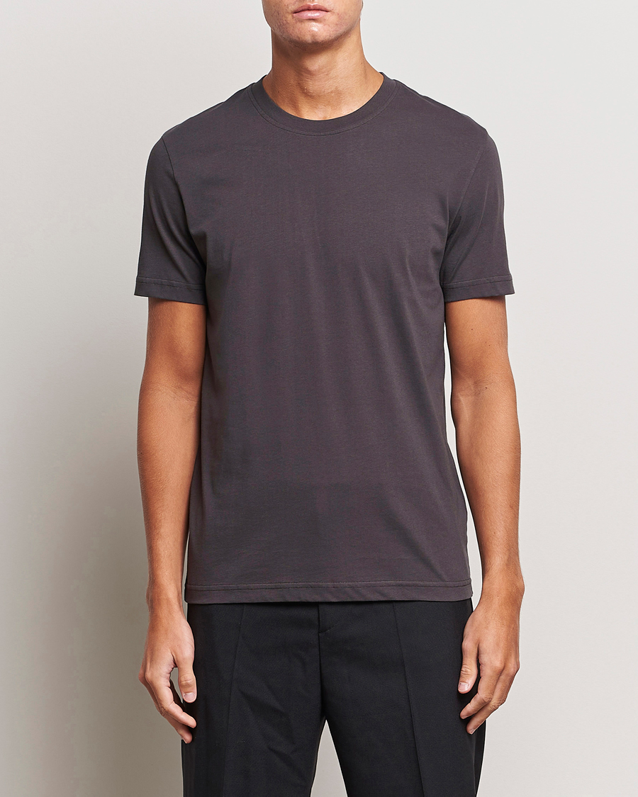 Homme | T-shirts | Tiger of Sweden | Dillan Crew Neck T-Shirt Coffee