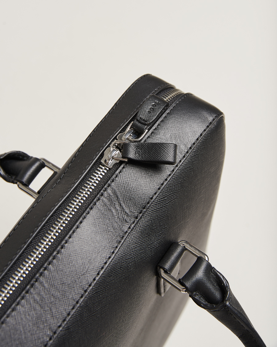 Homme | Tiger of Sweden Bowe Leather Briefcase Black | Tiger of Sweden | Bowe Leather Briefcase Black