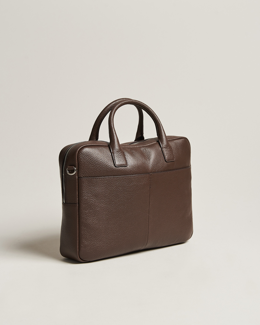Homme | Tiger of Sweden Beckholmen Leather Briefcase Brown | Tiger of Sweden | Beckholmen Leather Briefcase Brown