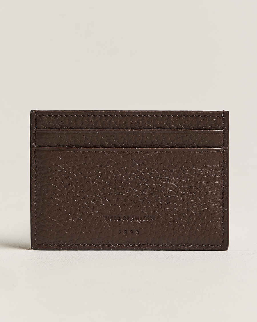 Homme | Tiger of Sweden Wharf Leather Card Holder Brown | Tiger of Sweden | Wharf Leather Card Holder Brown