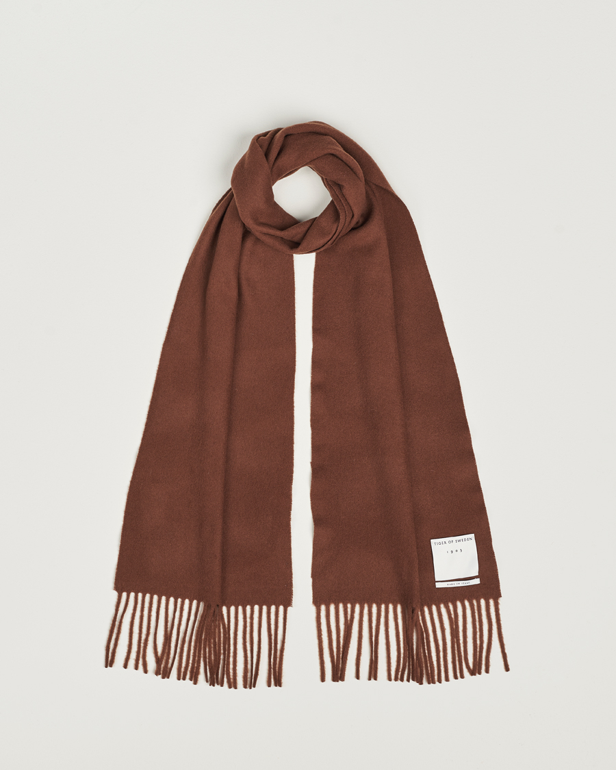 Homme | Tiger of Sweden Sylan Wool Scarf Golden Copper | Tiger of Sweden | Sylan Wool Scarf Golden Copper
